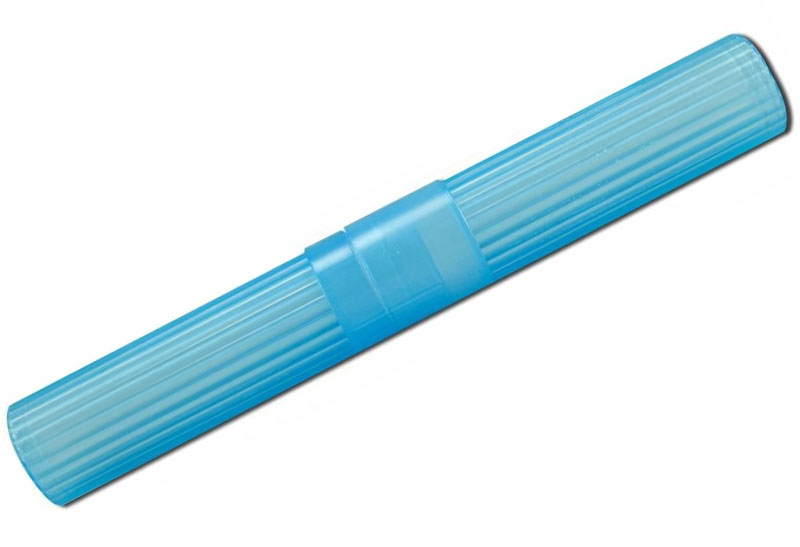 blue toothbrush holder