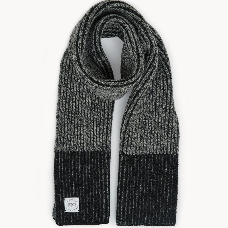 charcoal melange scarf