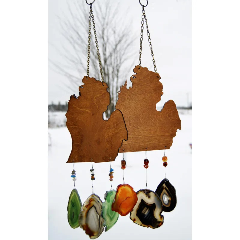 agate color wind chime