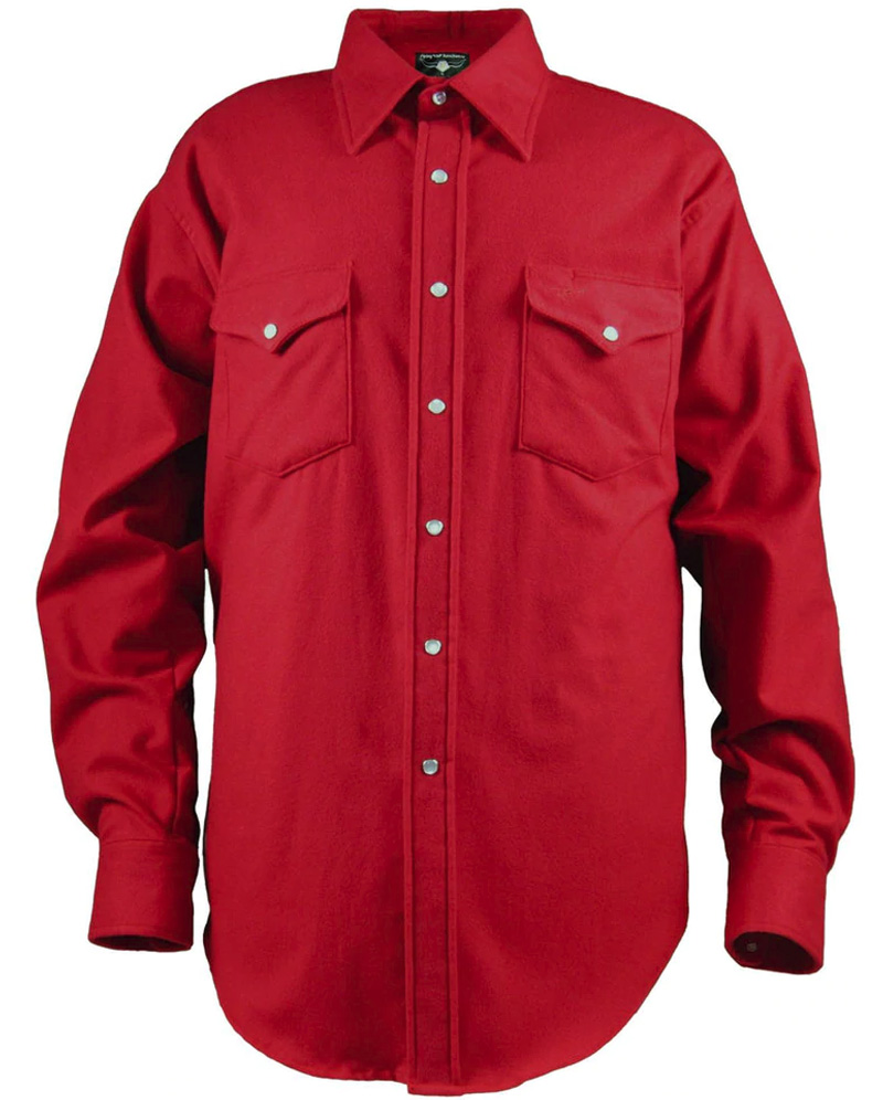 solid flannel red
