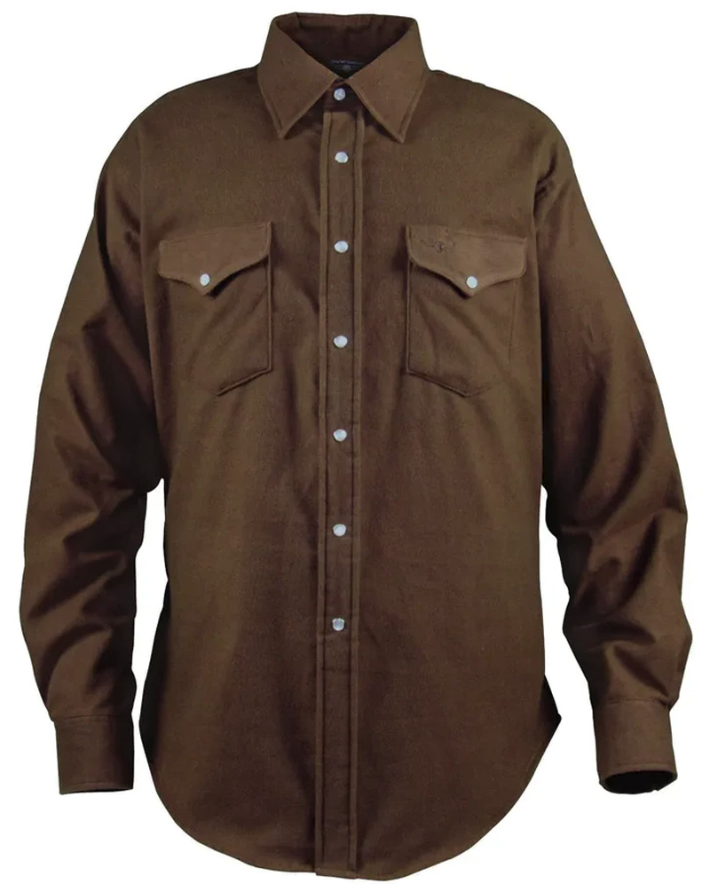 brown flannel shirt