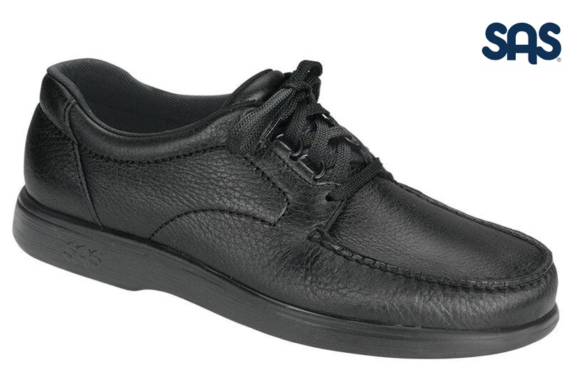 DEK "Cruiser" Mens Black Trainers Synthetic Leather Comfort Gents Lace Up Shoes 