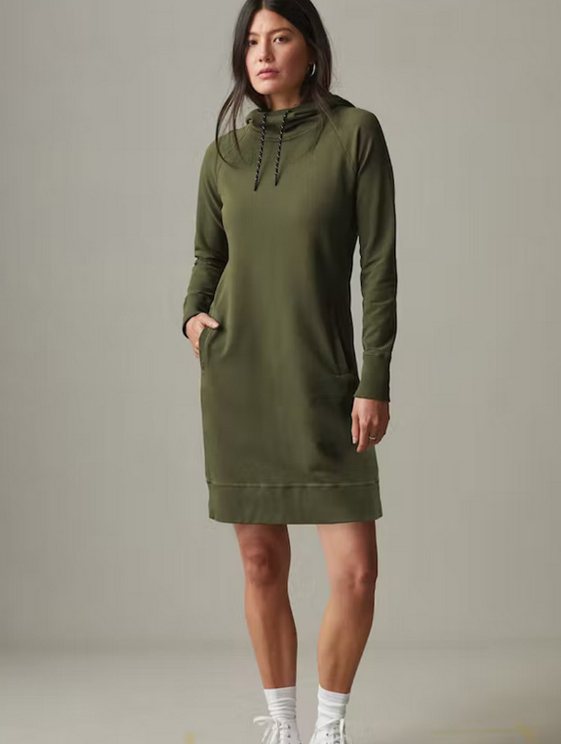 moss hoodie dress