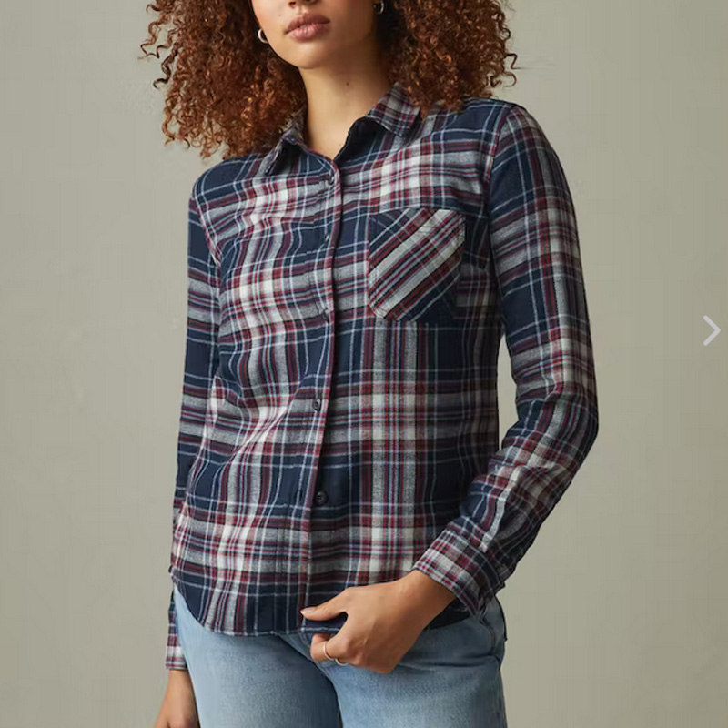 navy flannel shirt