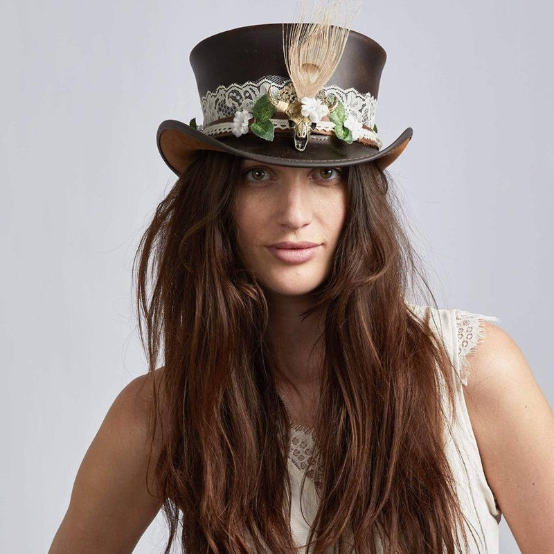 marlow leather top hat