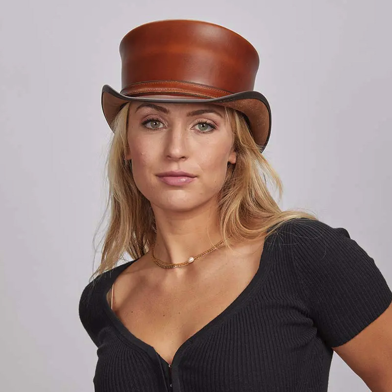 marlow leather top hat