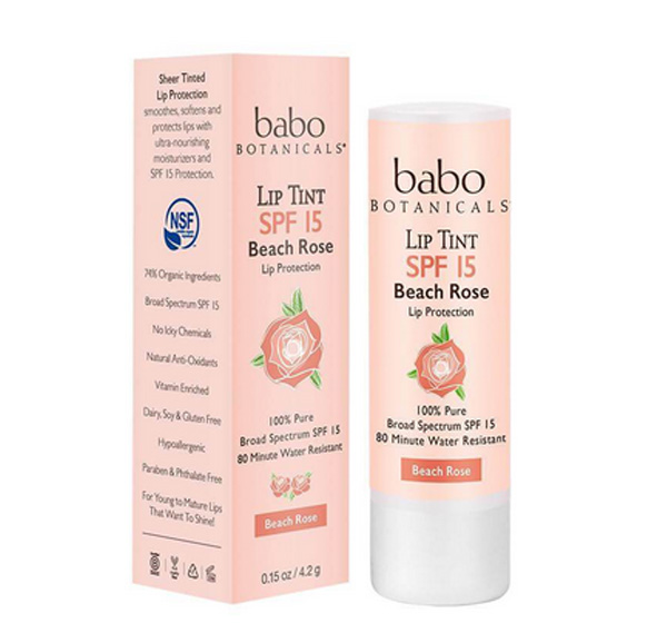 babo beach rose lip tint