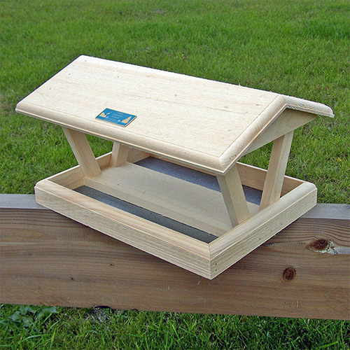 wooden cottage feeder