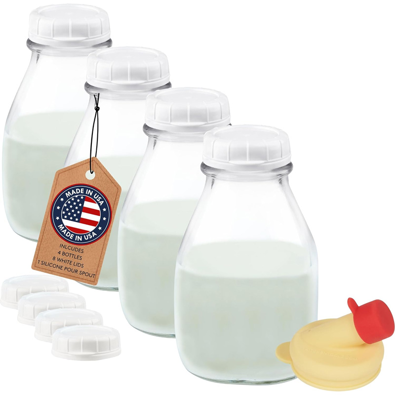 milk bottles