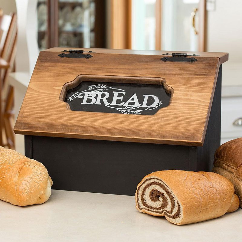 hinged bread box