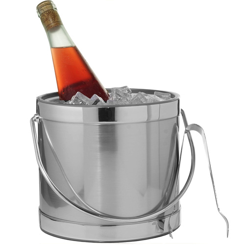 gold trim ice bucket
