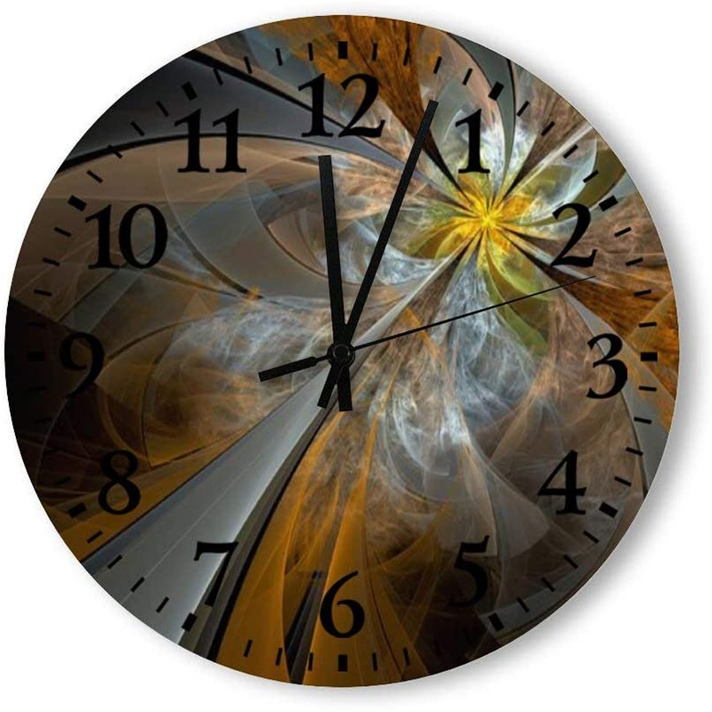 yellow flower clock