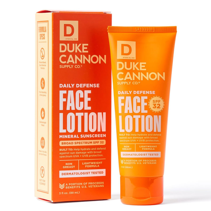 duke face lotion for men