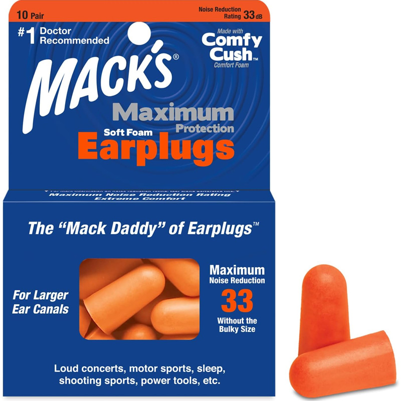 max protection earplugs