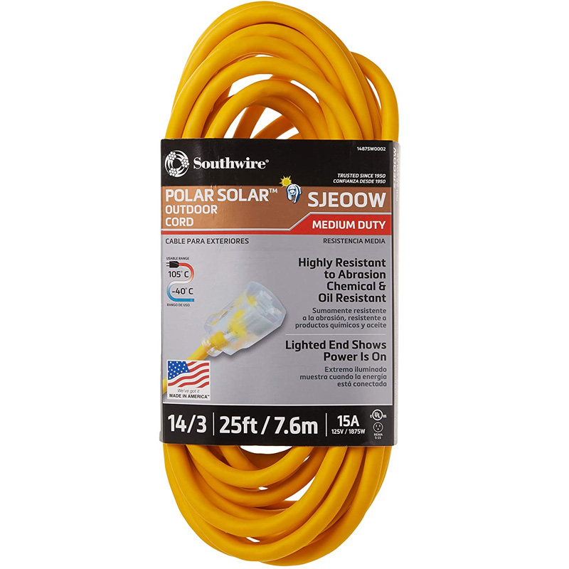 yellow southwire 25ft