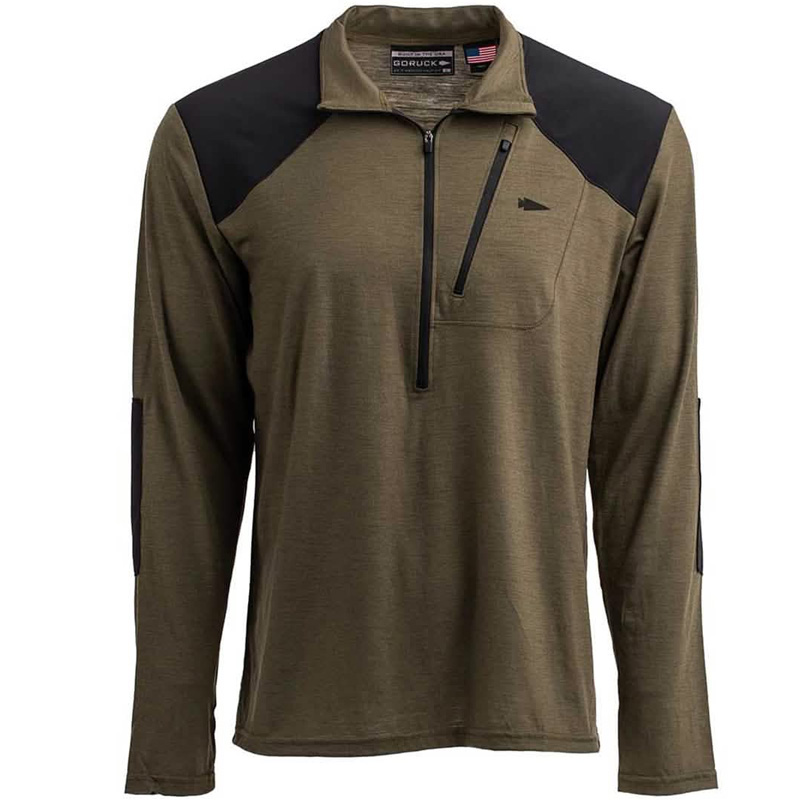 merino half zip