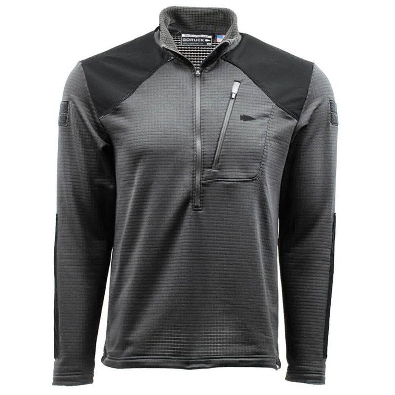 fleece half zip blue