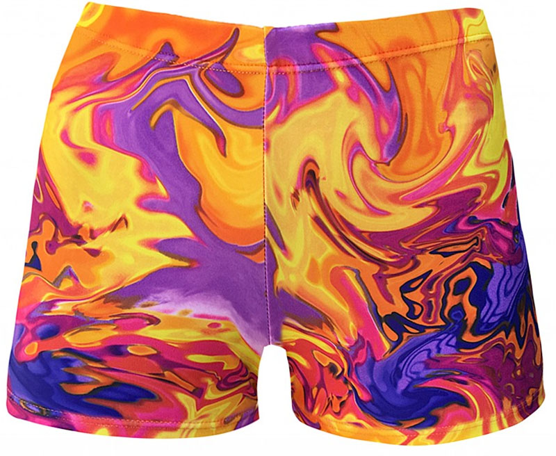 sushine swirl shorts