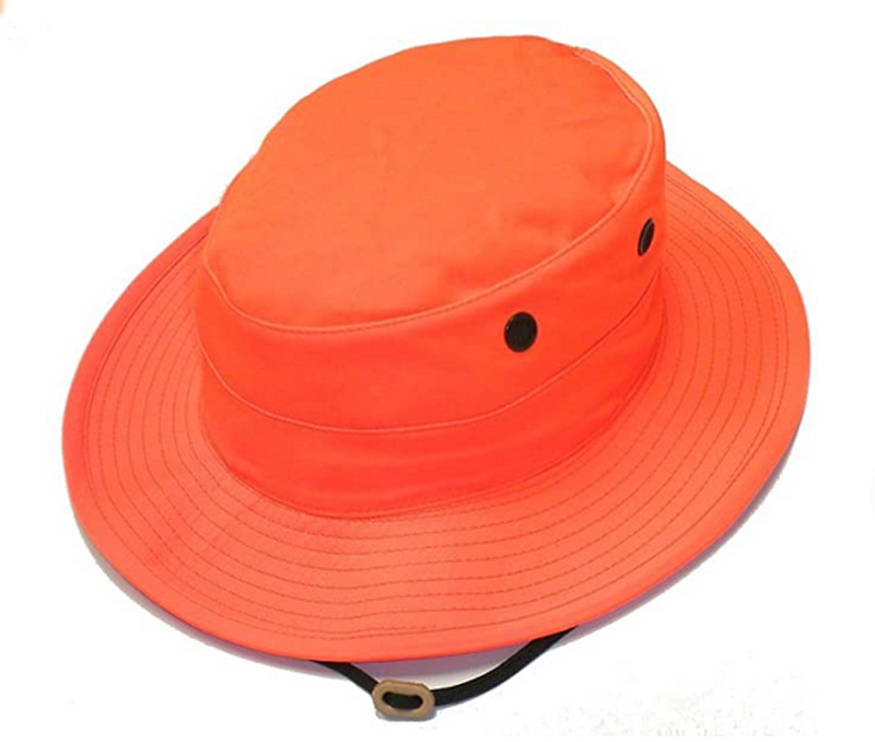 orange boonie hat