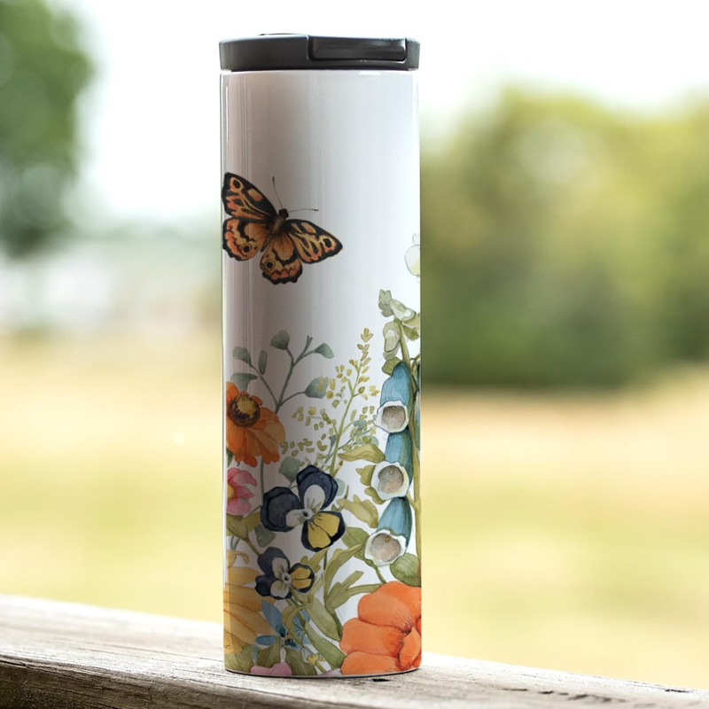 butterflies tumbler
