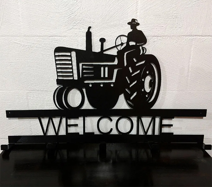 tractor welcome sign