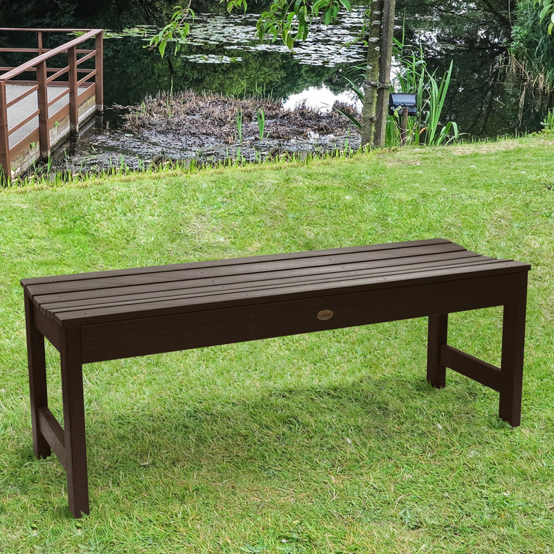 red cedar fanback bench