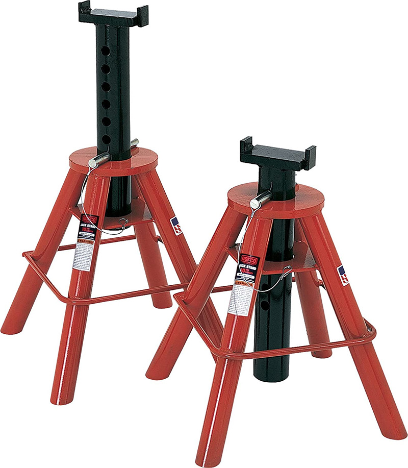 Chandelles Cric 3 Tonnes Pliables | Support Levage Véhicule | Hauteur Réglable 30-50 Cm | Pour Garage