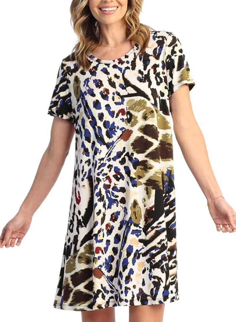 blue long sleeve dress