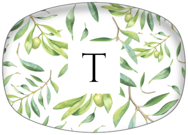 olive design platter