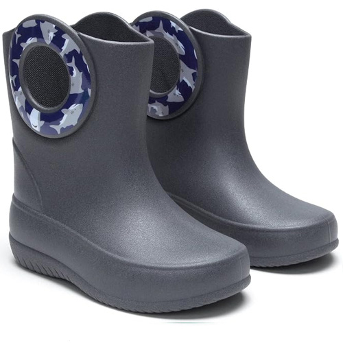 turquoise rain boots