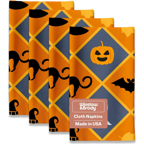 brown napkins
