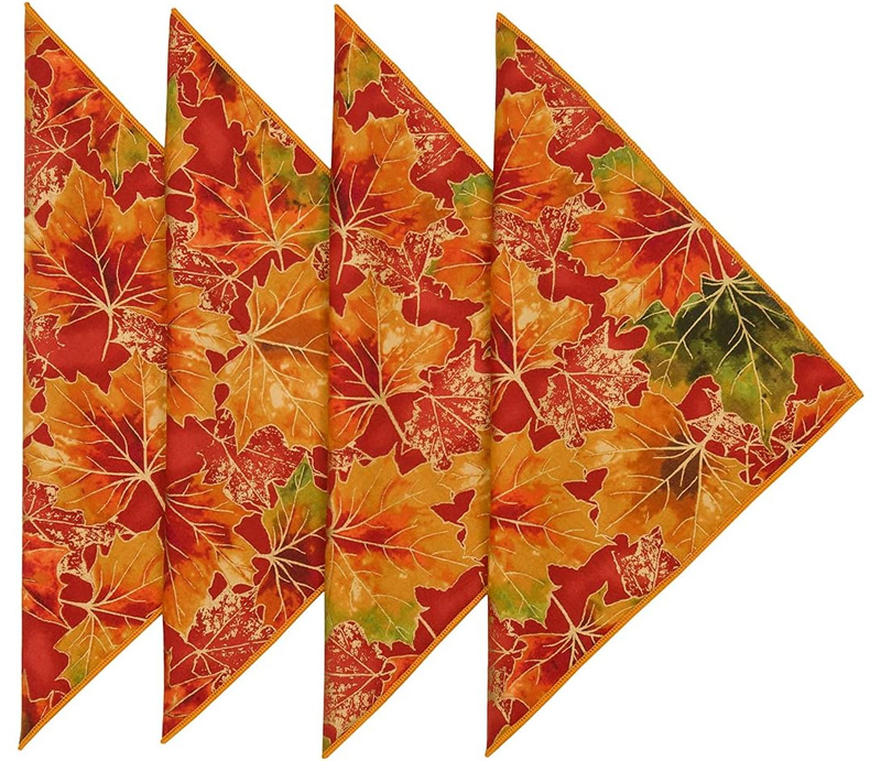 fall leaves napkins