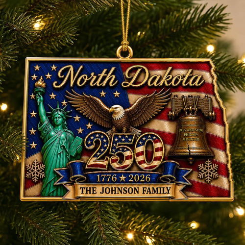 north dakota ornament