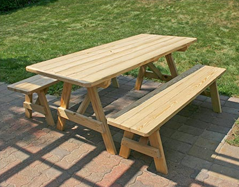 pine picnic table