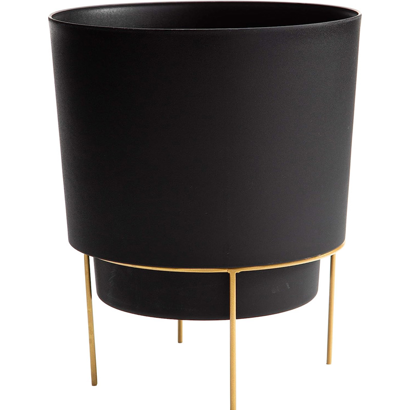 planter w gold stand