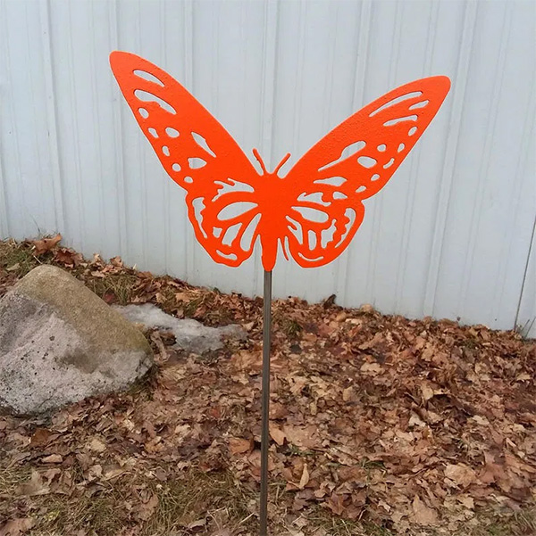rebel butterfly garden stick