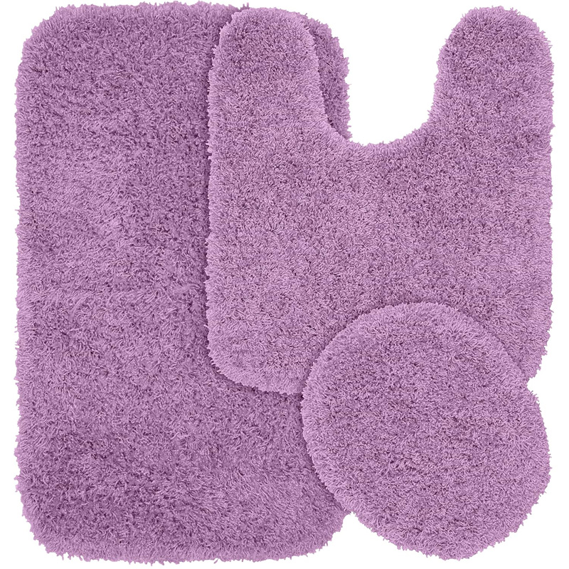 large grey bath rug