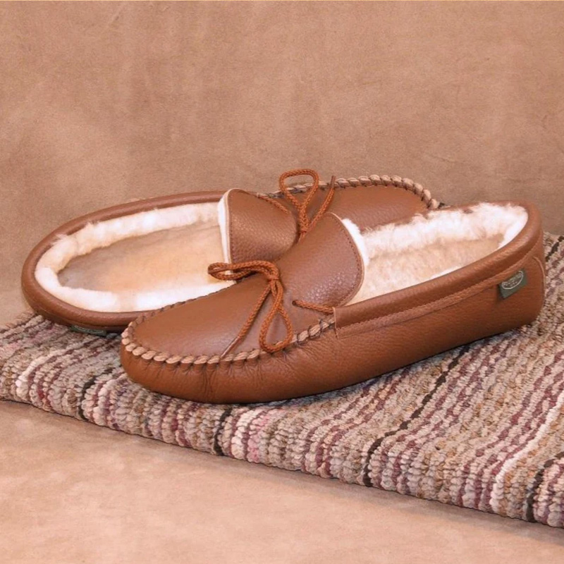saddle brown slipper