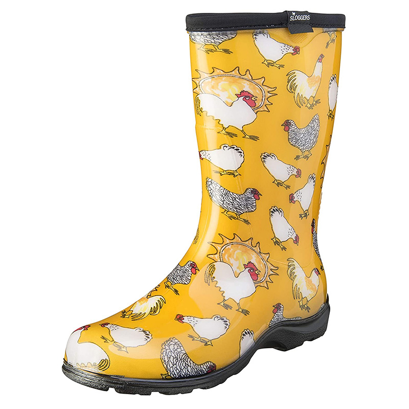 yellow rain boot