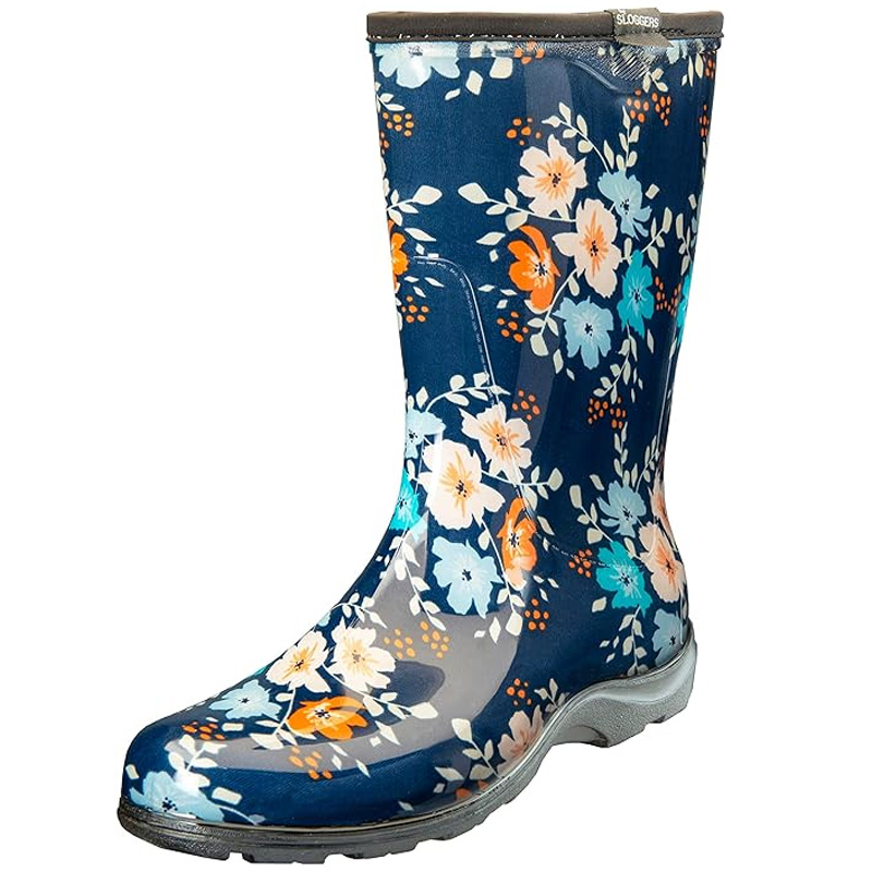 navy rain boot