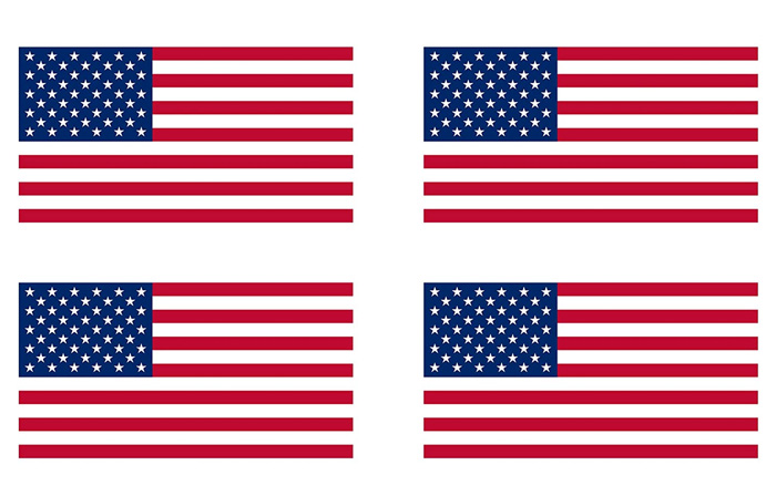 4 flags