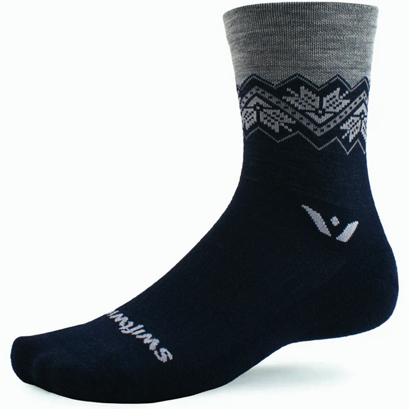 navy winter socks