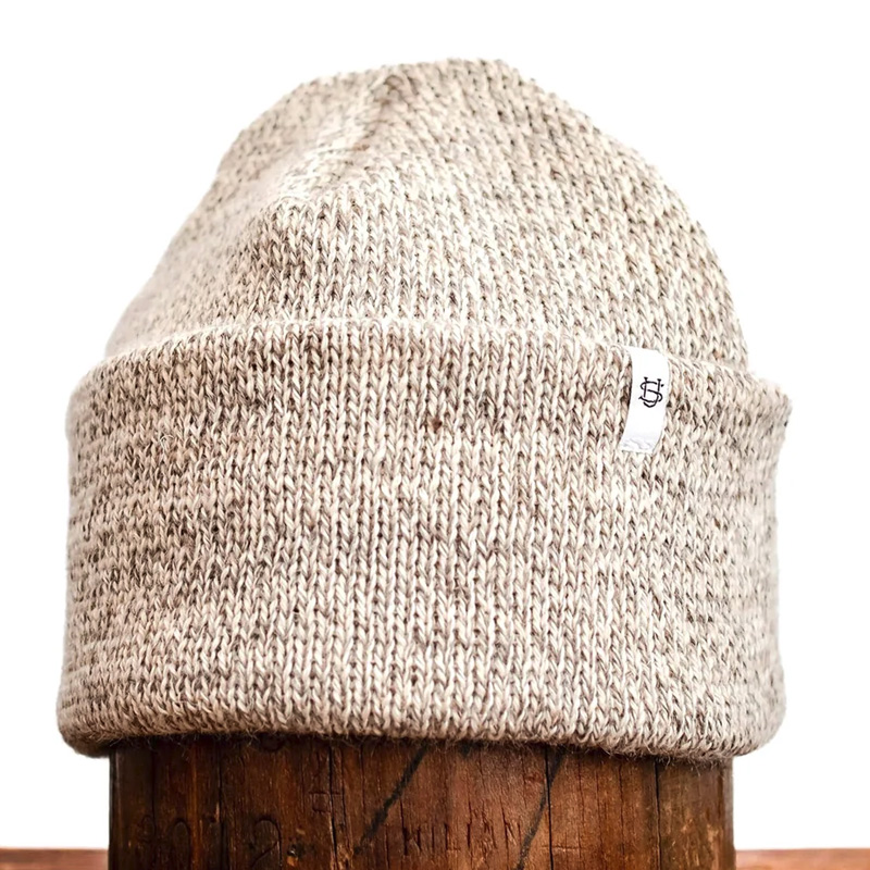 undyed merino beanie