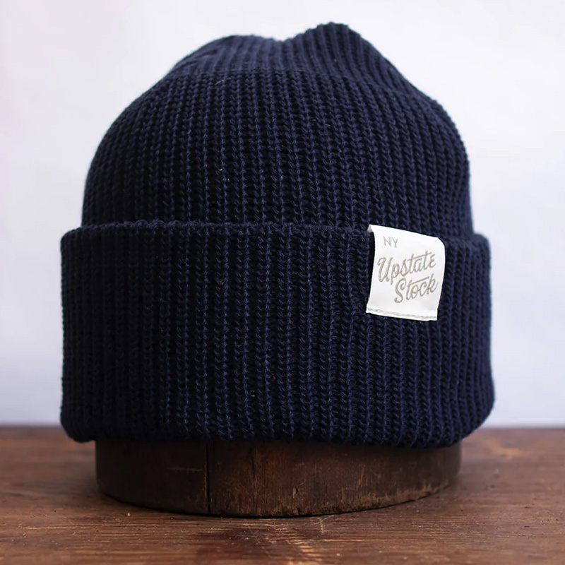 navy wool cap