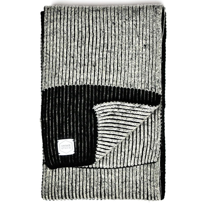grey tweed scarf