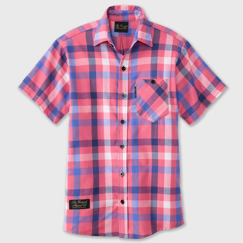 patchwork usa flannel shirt