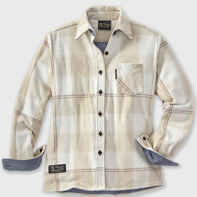 patchwork usa flannel shirt