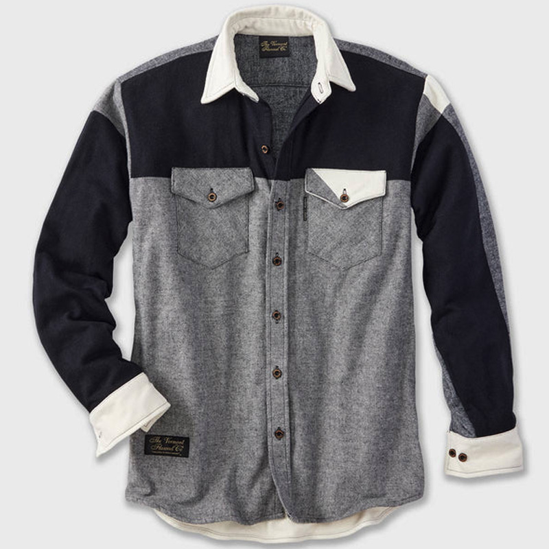 patchwork flannel shirt