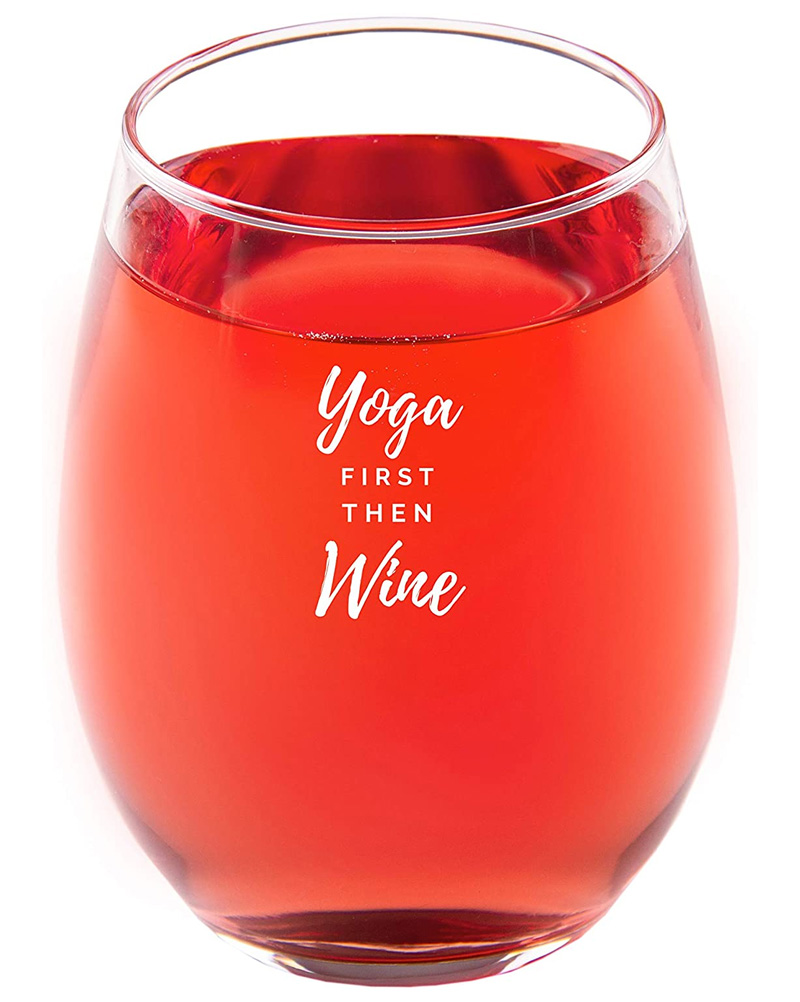 yoga and wine