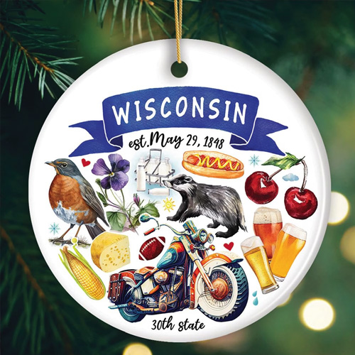 wisconsin ornament